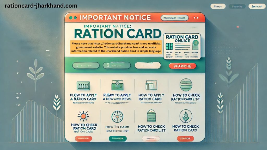 Jharkhand Ration Card Services